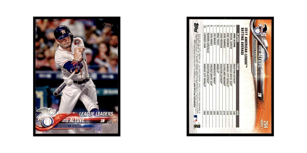 Jose Altuve 2018 Topps #294 Houston Astros Baseball Card NM