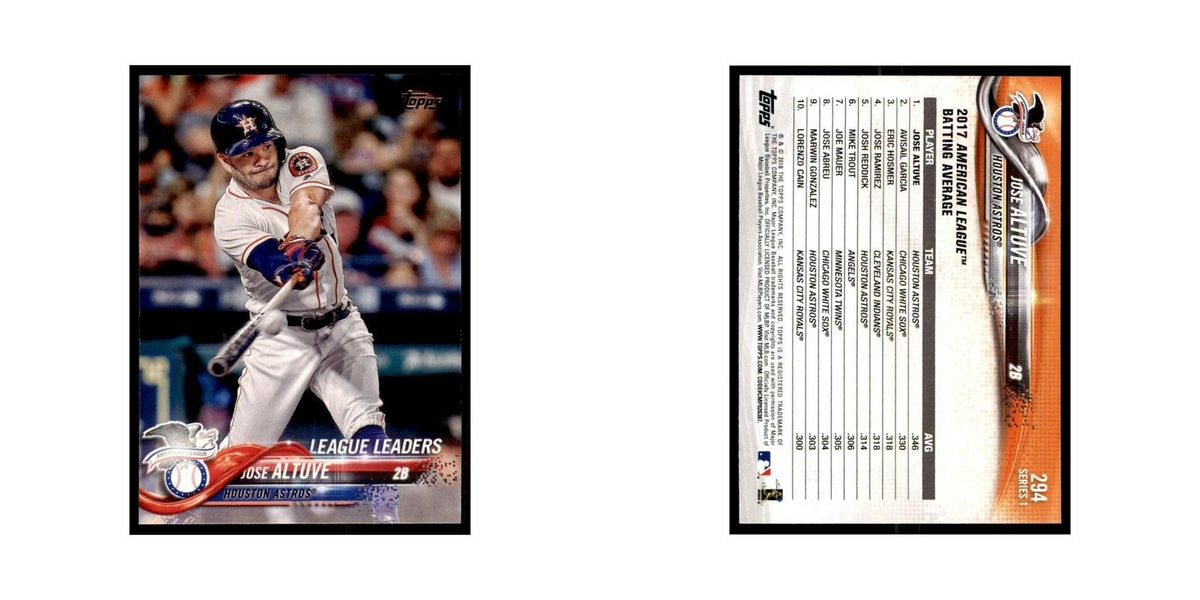 Jose Altuve 2018 Topps #294 Houston Astros Baseball Card NM