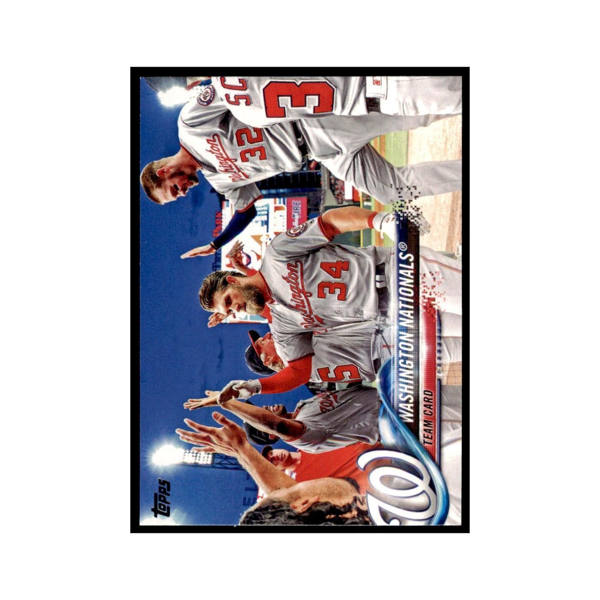 Washington Nationals 2018 Topps #349 Washington Nationals Baseball Card NM