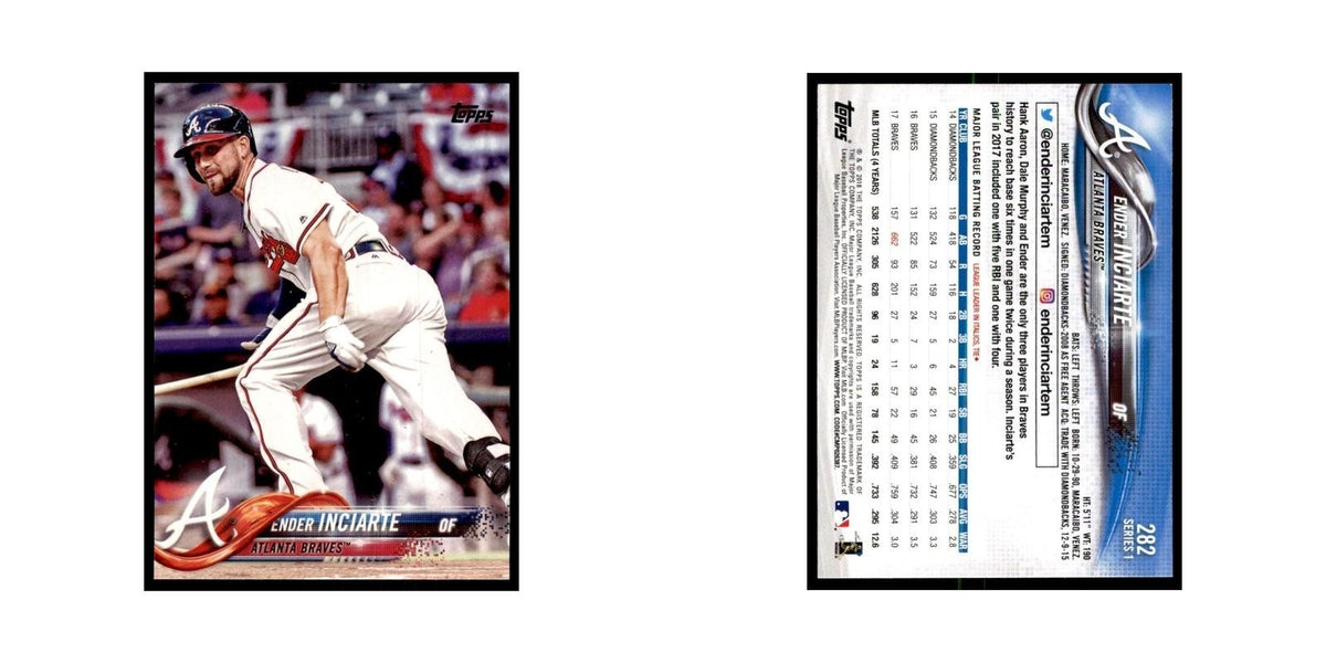 Ender Inciarte 2018 Topps #282 Atlanta Braves Baseball Card NM