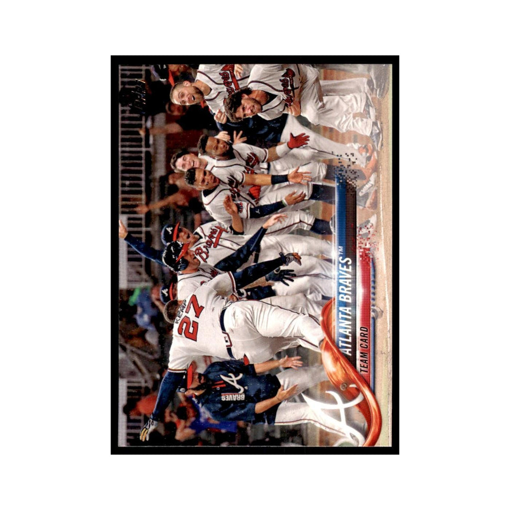 Atlanta Braves 2018 Topps #135 Atlanta Braves Baseball Card NM