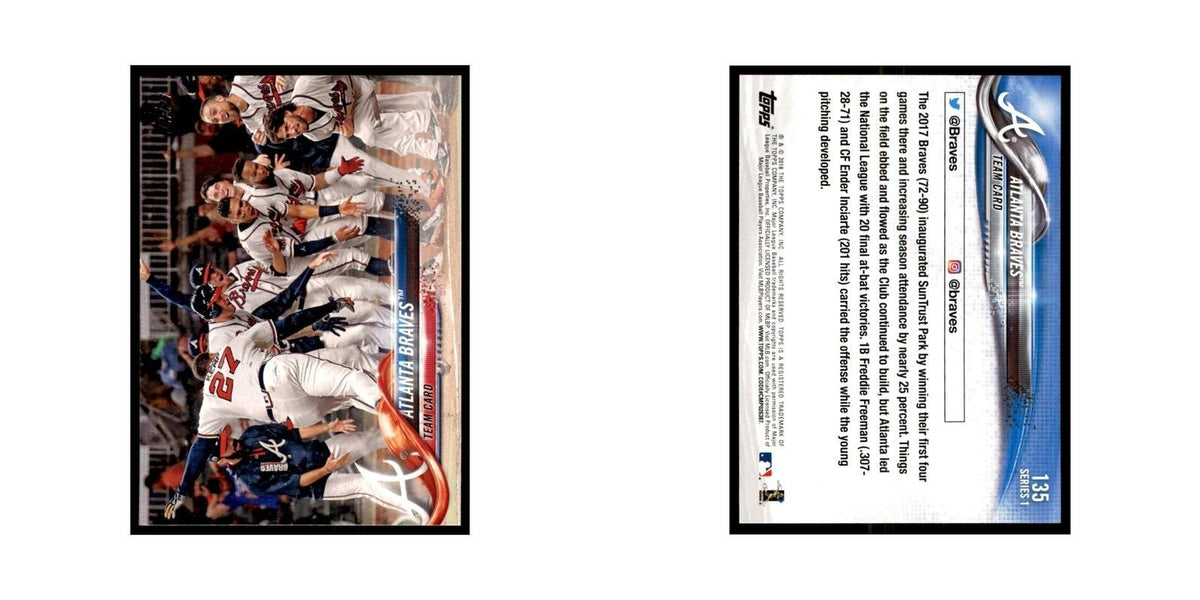 Atlanta Braves 2018 Topps #135 Atlanta Braves Baseball Card NM