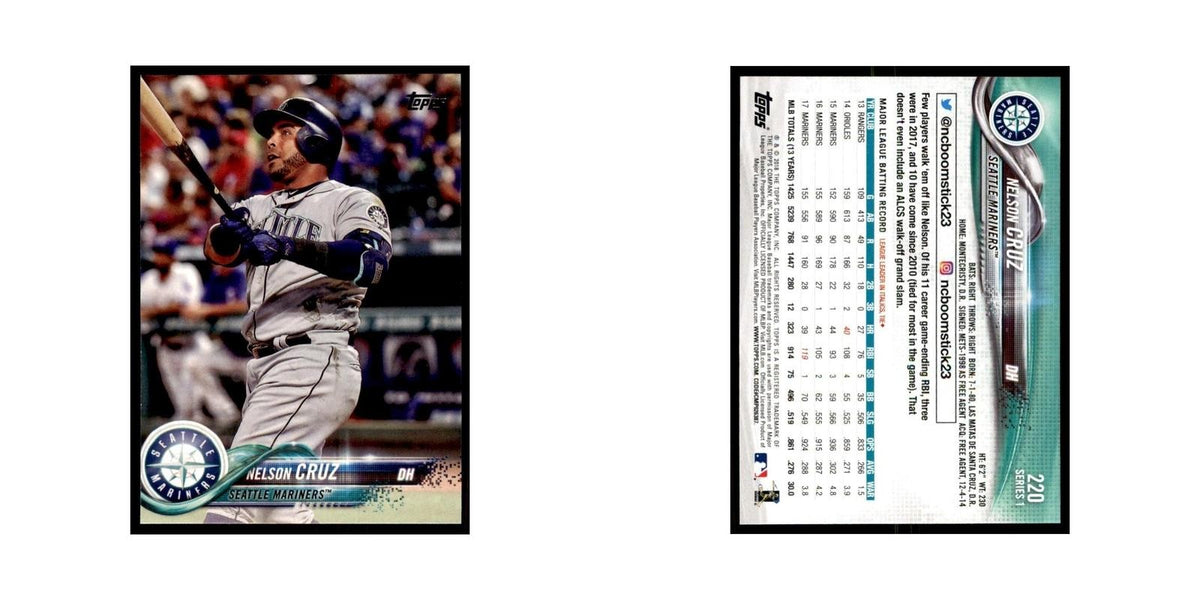 Nelson Cruz 2018 Topps #220 Seattle Mariners Baseball Card NM