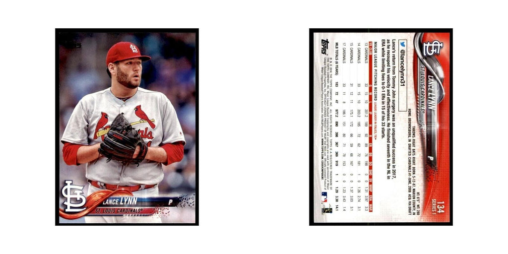 Lance Lynn 2018 Topps #134 St. Louis Cardinals Baseball Card NM