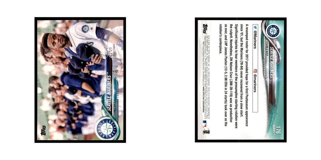 Seattle Mariners 2018 Topps #176 Seattle Mariners Baseball Card NM