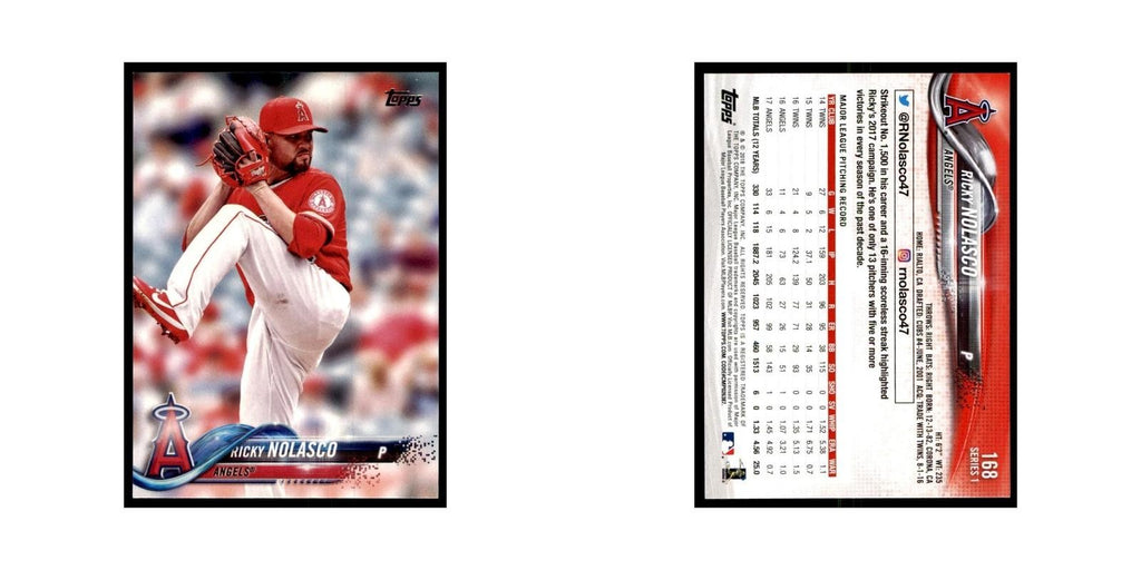 Ricky Nolasco 2018 Topps #168 Los Angeles Angels Baseball Card NM
