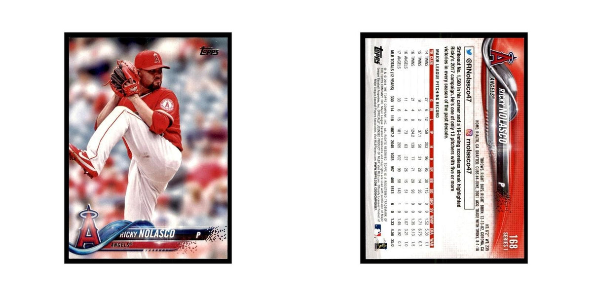 Ricky Nolasco 2018 Topps #168 Los Angeles Angels Baseball Card NM