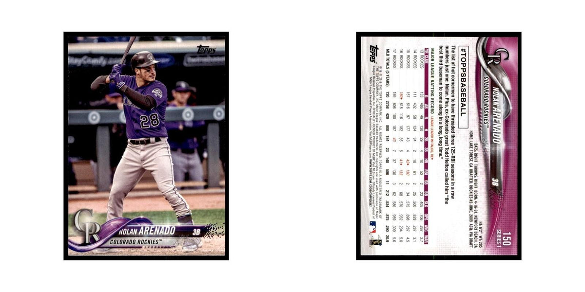 Nolan Arenado 2018 Topps #150 Colorado Rockies Baseball Card NM