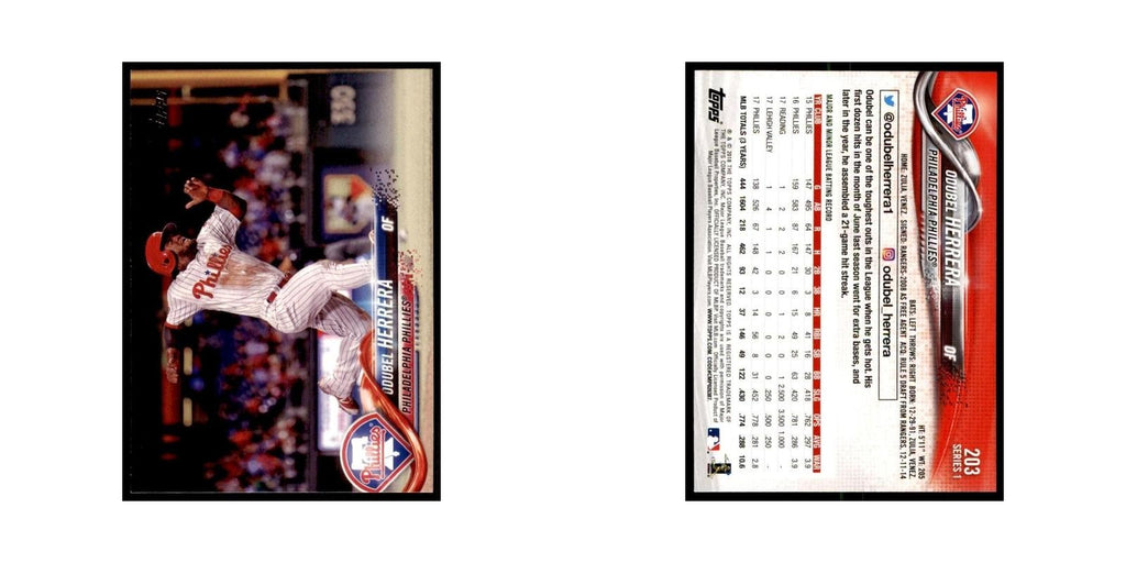 Odubel Herrera 2018 Topps #203 Philadelphia Phillies Baseball Card NM