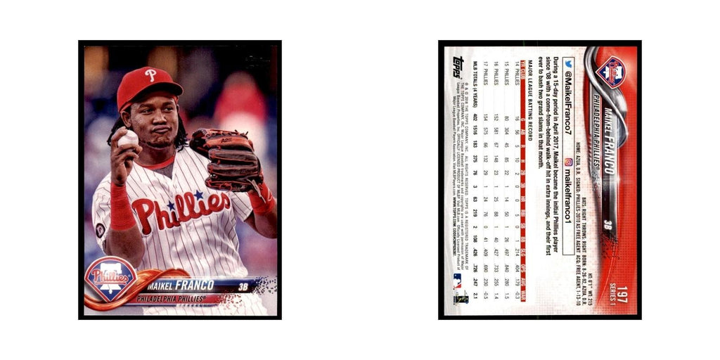 Maikel Franco 2018 Topps #197 Philadelphia Phillies Baseball Card NM