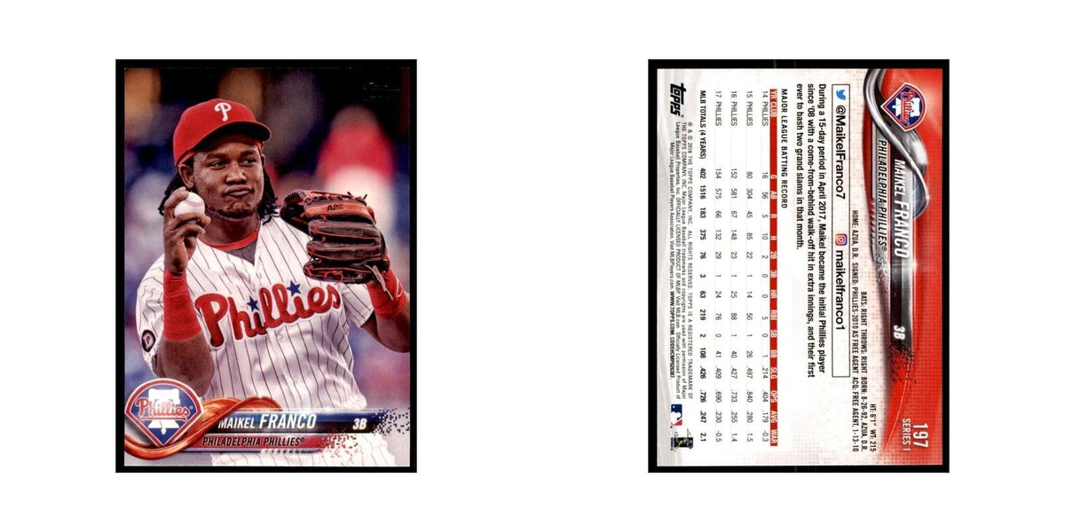 Maikel Franco 2018 Topps #197 Philadelphia Phillies Baseball Card NM