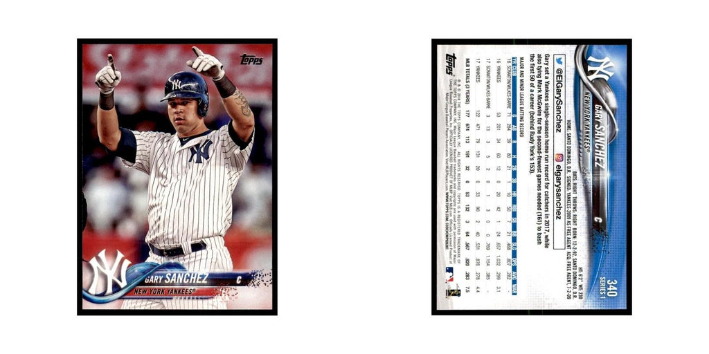 Gary Sanchez 2018 Topps #340 New York Yankees Baseball Card NM