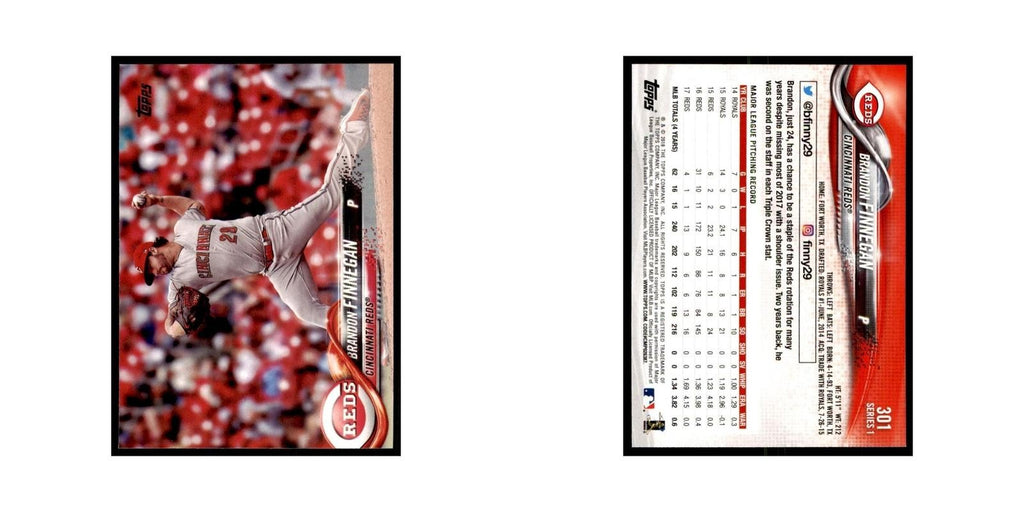 Brandon Finnegan 2018 Topps #301 Cincinnati Reds Baseball Card NM