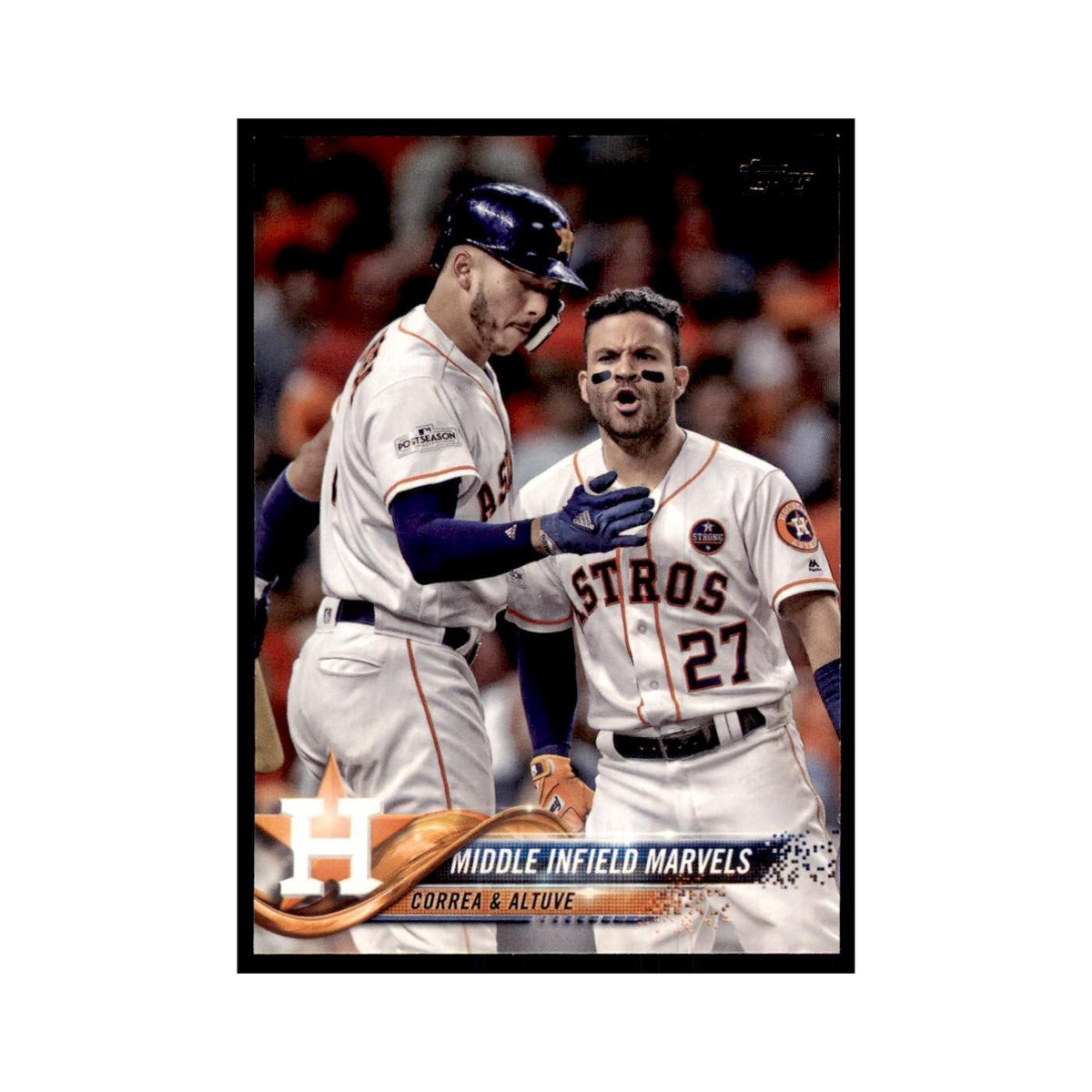 Middle Infield Marvels (Carlos Correa Jose Altuve) 2018 Topps #361 Astros NM