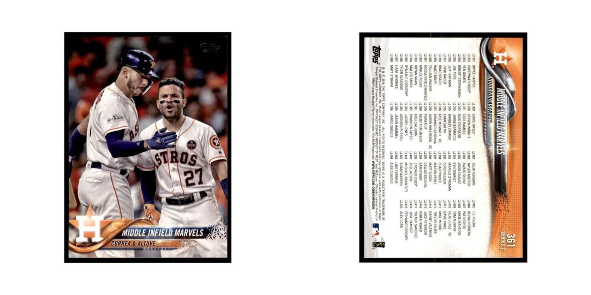 Middle Infield Marvels (Carlos Correa Jose Altuve) 2018 Topps #361 Astros NM