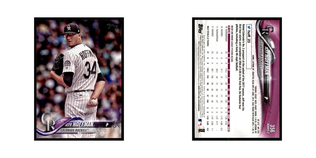 Jeff Hoffman 2018 Topps #356 Colorado Rockies Baseball Card NM
