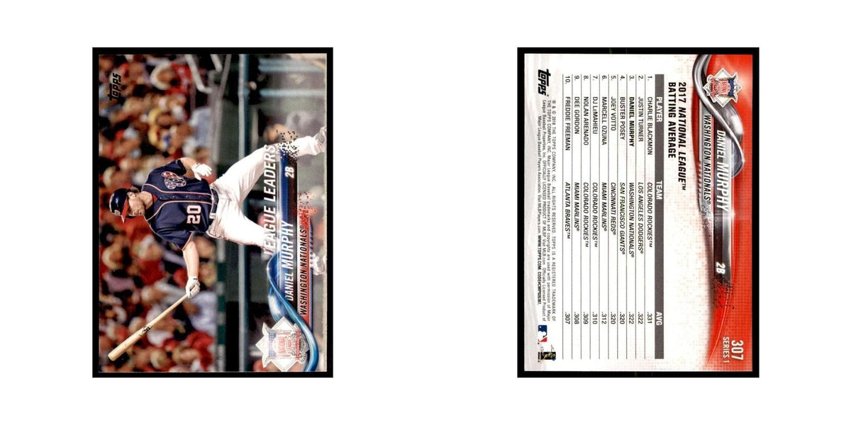 Nolan Arenado Daniel Murphy Odubel Herrera 2018 Topps #307 NM