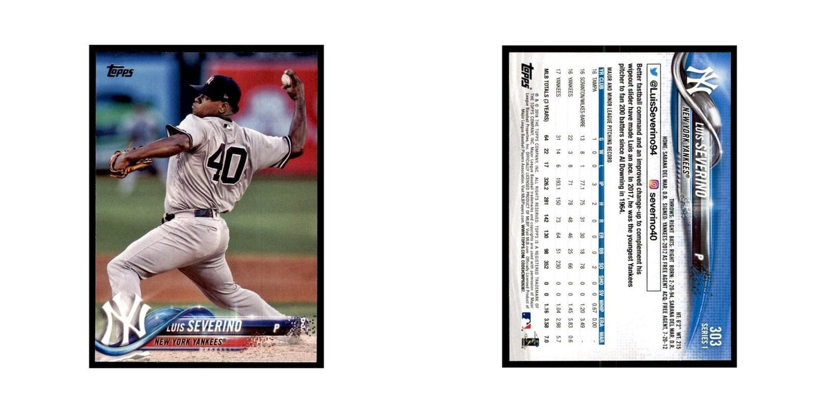 Luis Severino 2018 Topps #303 New York Yankees Baseball Card NM