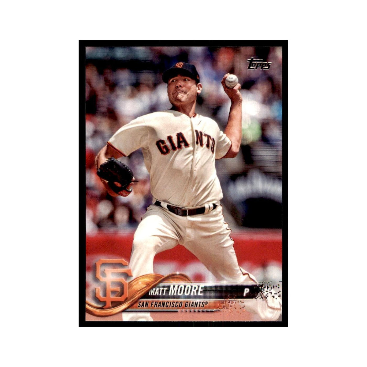 Matt Moore 2018 Topps #161 San Francisco Giants Baseball Card NM
