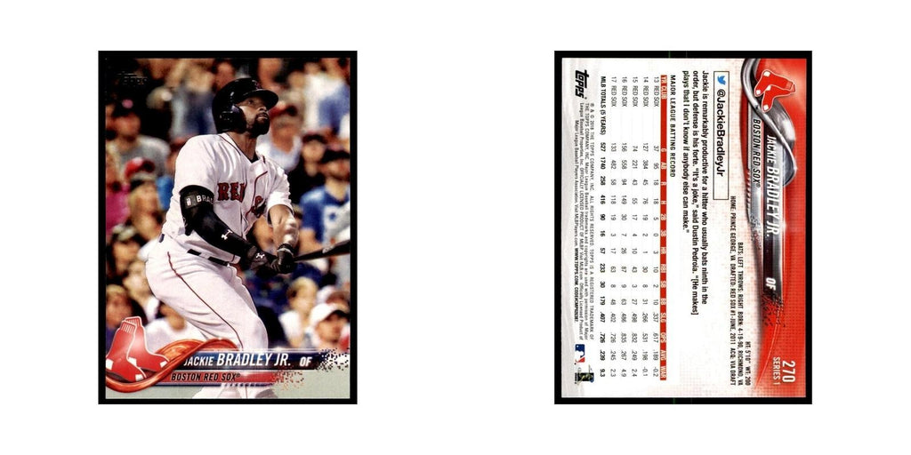 Jackie Bradley Jr. 2018 Topps #270 Boston Red Sox Baseball Card NM