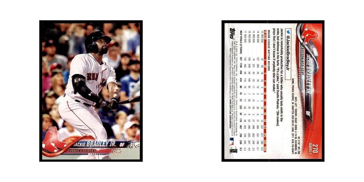 Jackie Bradley Jr. 2018 Topps #270 Boston Red Sox Baseball Card NM