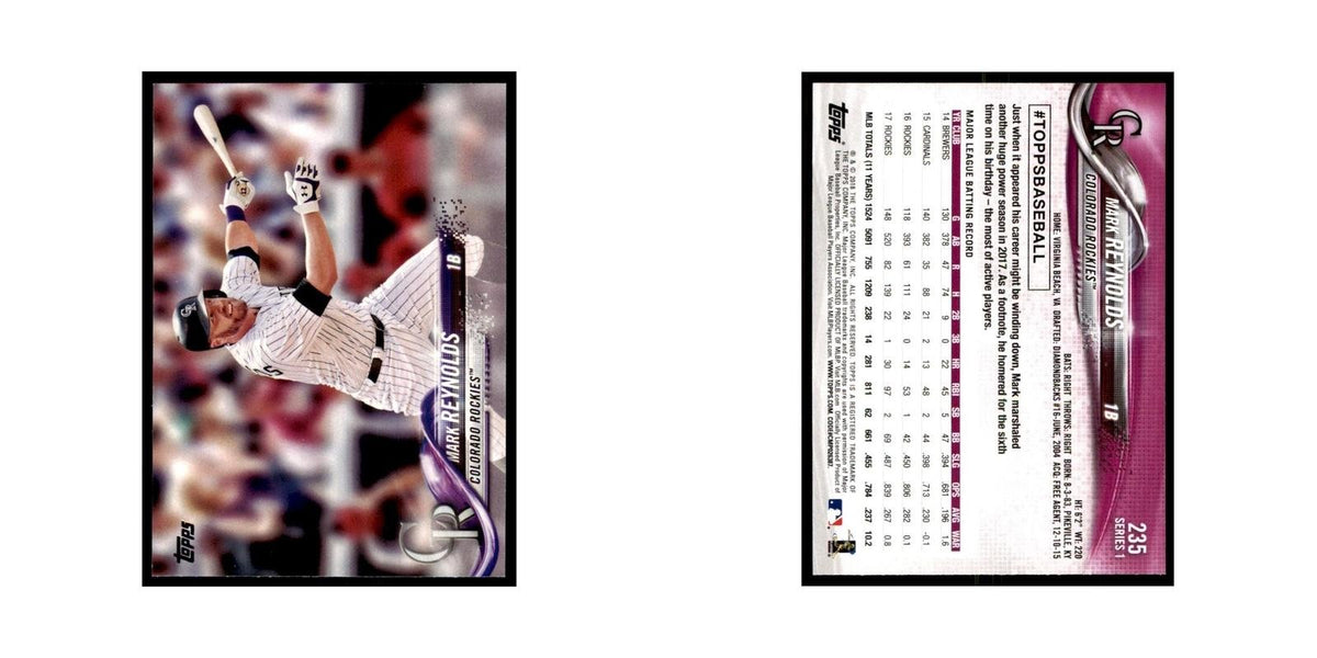 Mark Reynolds 2018 Topps #235 Colorado Rockies Baseball Card NM