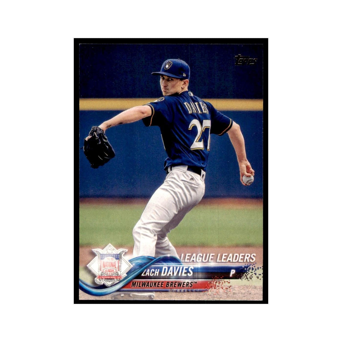 Zach Davies 2018 Topps #139 Milwaukee Brewers Baseball Card NM