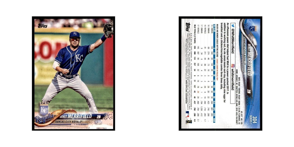 Whit Merrifield 2018 Topps #304 Kansas City Royals Baseball Card NM