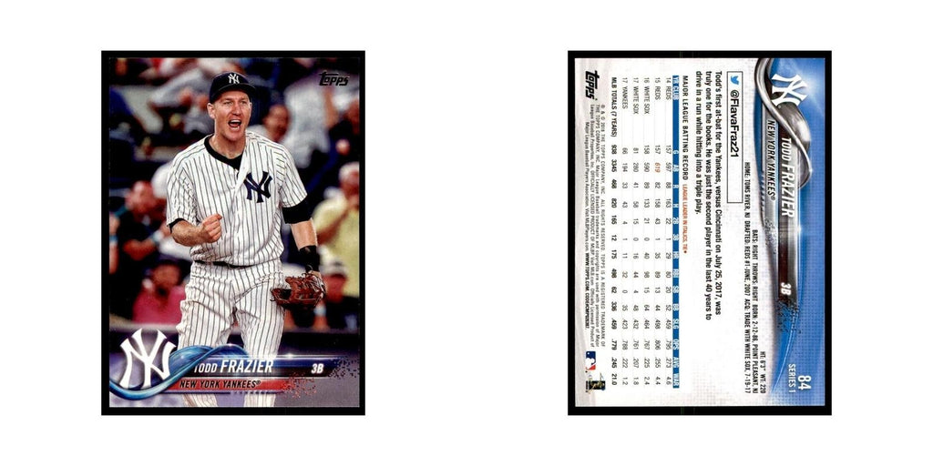 Todd Frazier 2018 Topps #84 New York Yankees Baseball Card NM