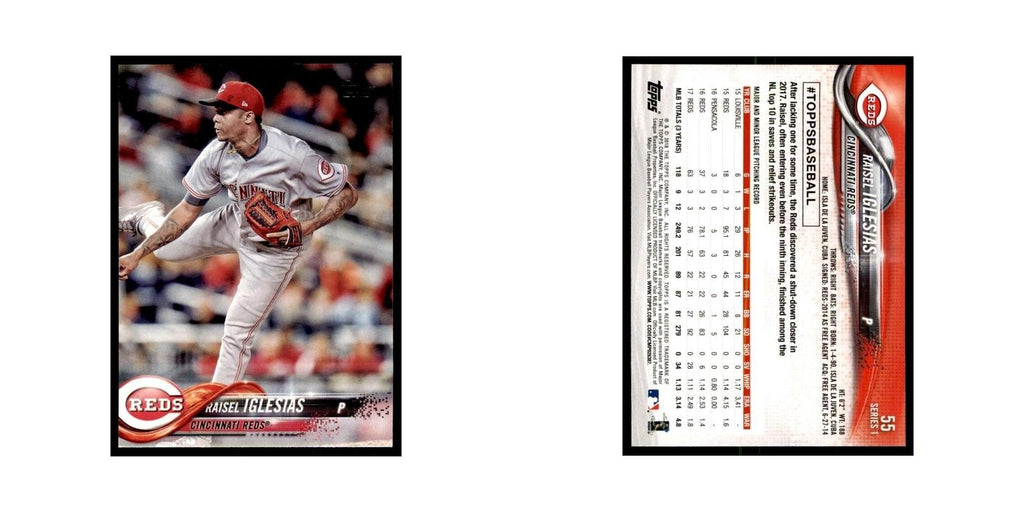 Raisel Iglesias 2018 Topps #55 Cincinnati Reds Baseball Card NM