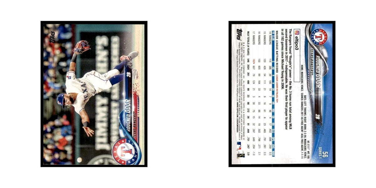 Rougned Odor 2018 Topps #56 Texas Rangers Baseball Card NM