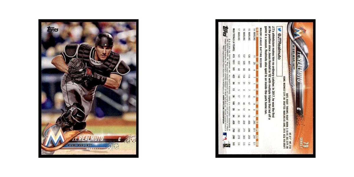 J.T. Realmuto 2018 Topps #79 Miami Marlins Baseball Card NM