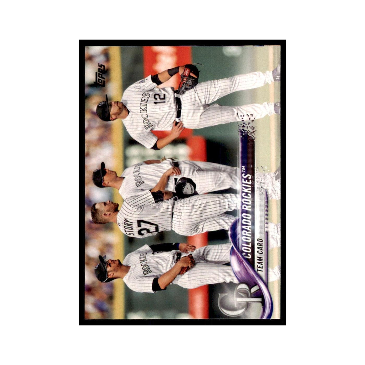 Colorado Rockies 2018 Topps #314 Colorado Rockies Baseball Card NM