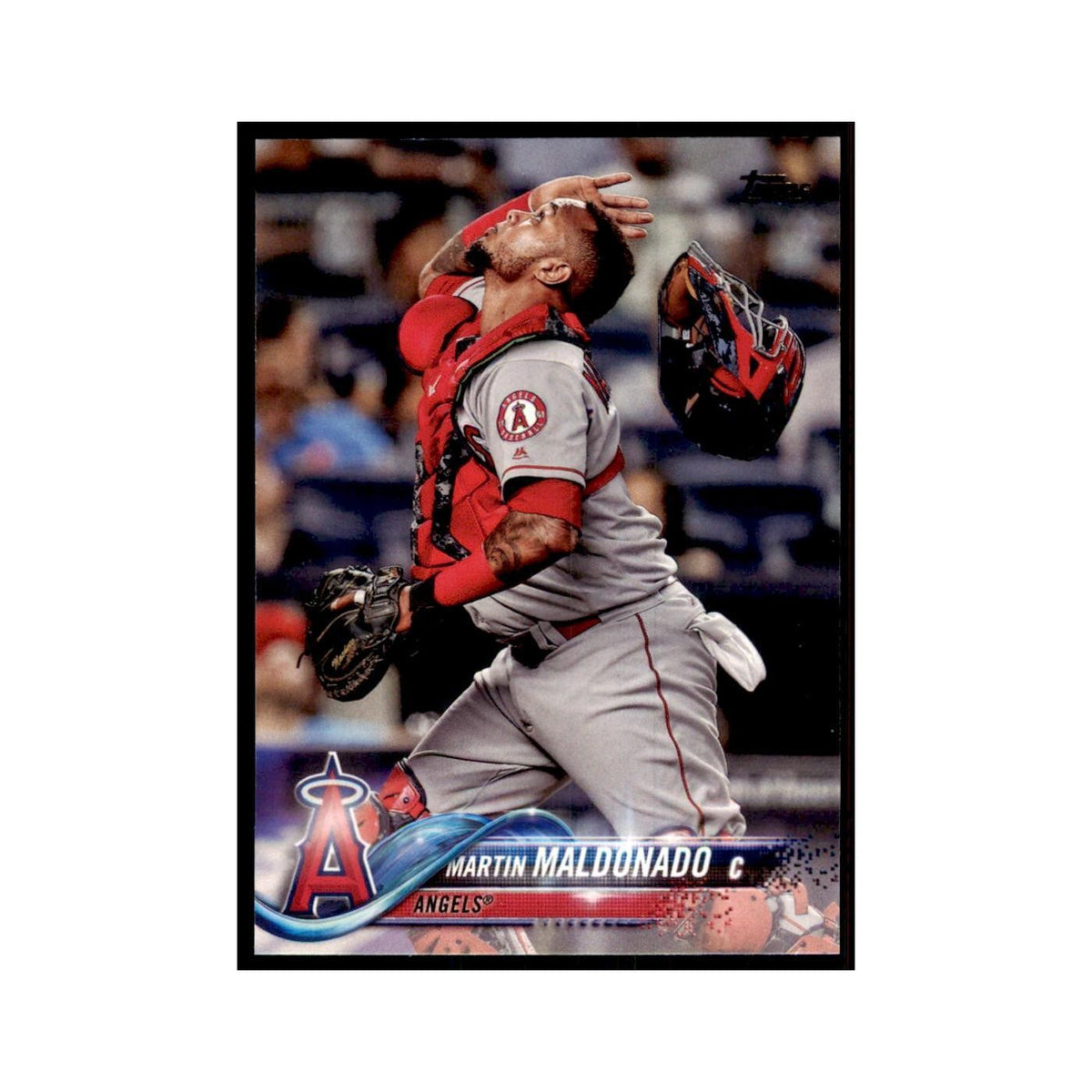 Martin Maldonado 2018 Topps #24 Los Angeles Angels Baseball Card NM