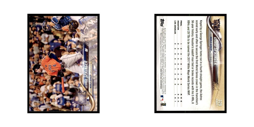 George Springer 2018 Topps #329 Houston Astros Baseball Card NM