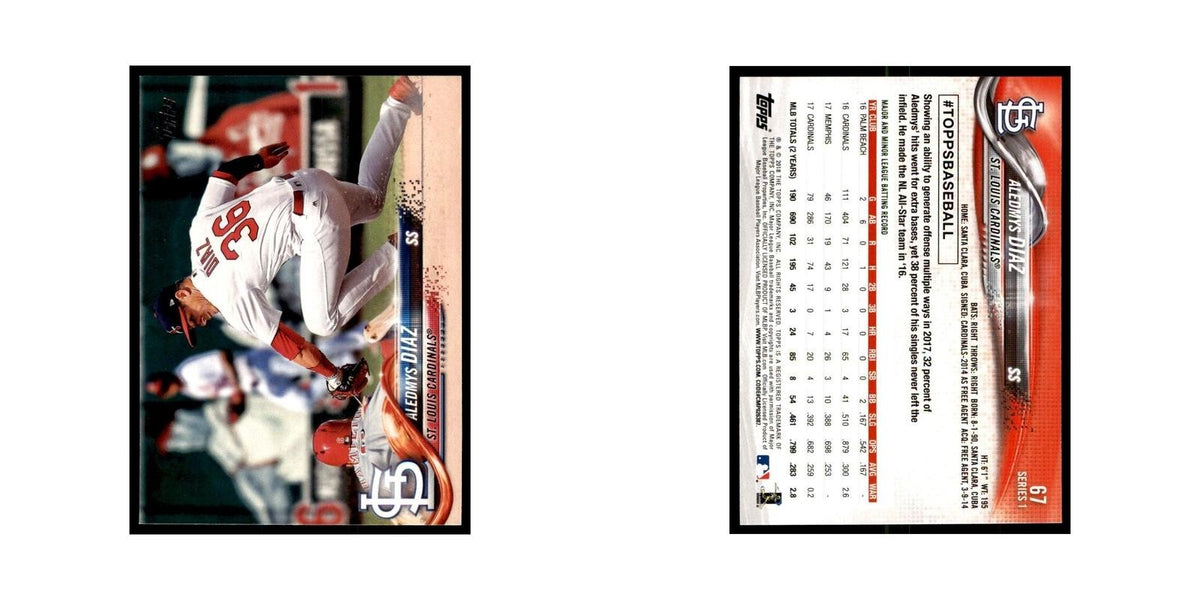 Aledmys Diaz 2018 Topps #67 St. Louis Cardinals Baseball Card NM
