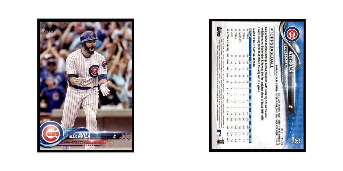 Alex Avila 2018 Topps #53 Chicago Cubs Baseball Card NM