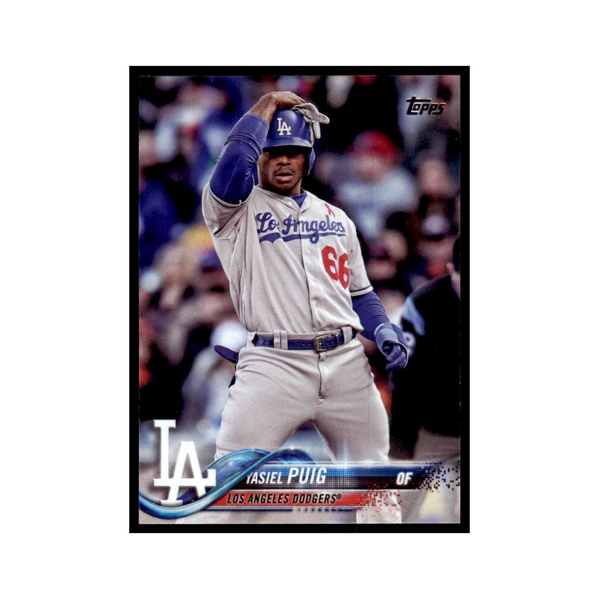 Yasiel Puig 2018 Topps #89 Los Angeles Dodgers Baseball Card NM
