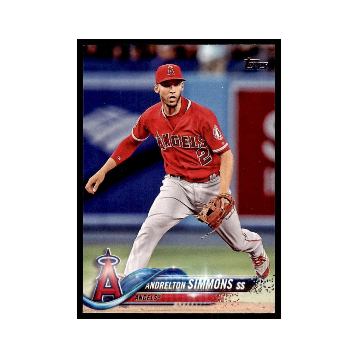 Andrelton Simmons 2018 Topps #15 Los Angeles Angels Baseball Card NM