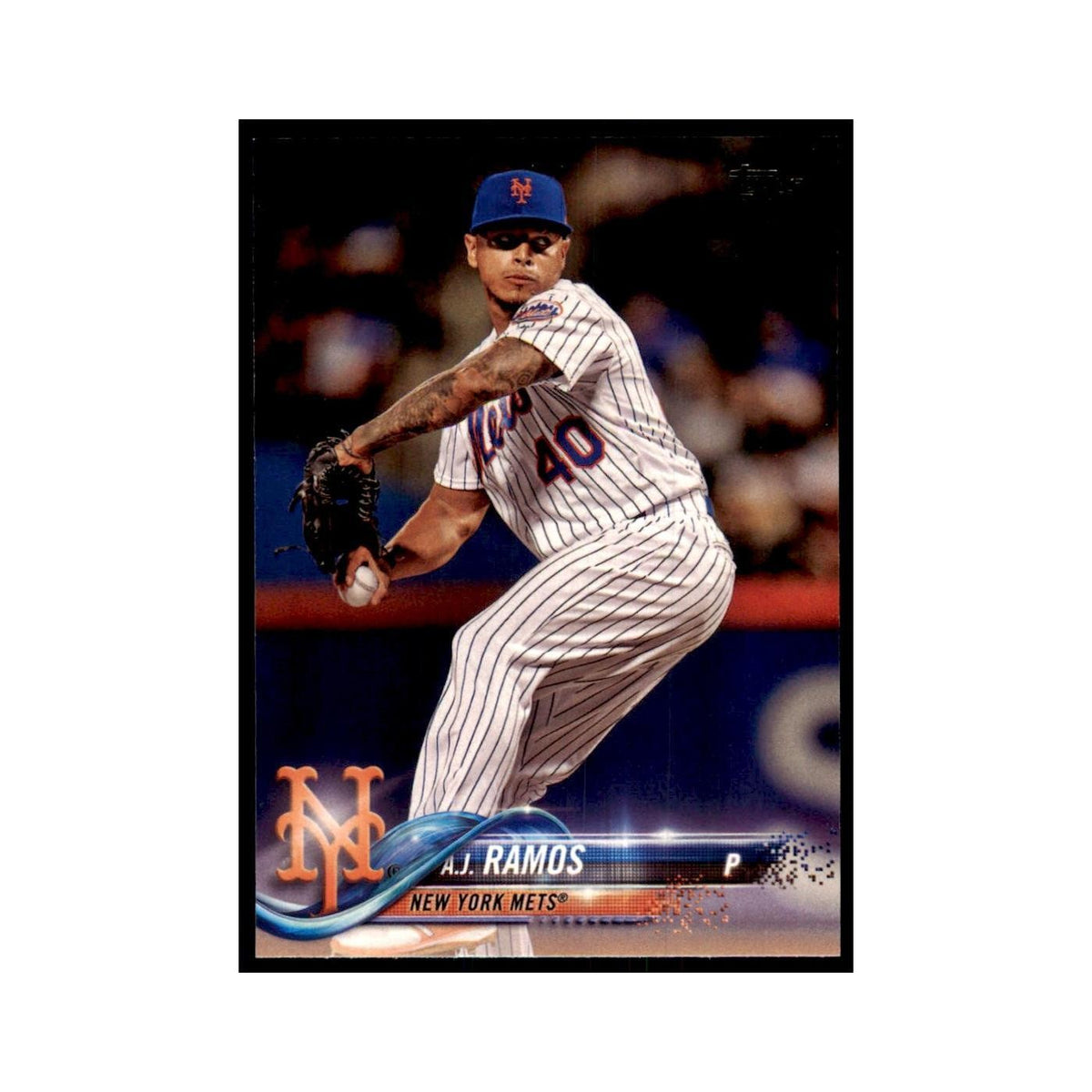 A.J. Ramos 2018 Topps #123 New York Mets Baseball Card NM