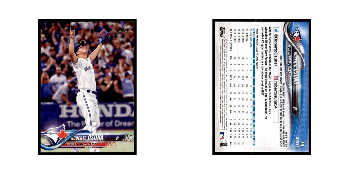 Roberto Osuna 2018 Topps #74 Toronto Blue Jays Baseball Card NM
