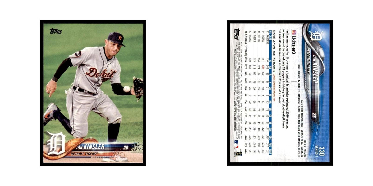 Ian Kinsler 2018 Topps #330 Detroit Tigers Baseball Card NM