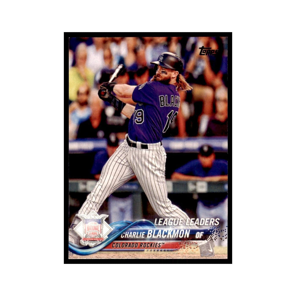 Charlie Blackmon 2018 Topps #92 Colorado Rockies Baseball Card NM