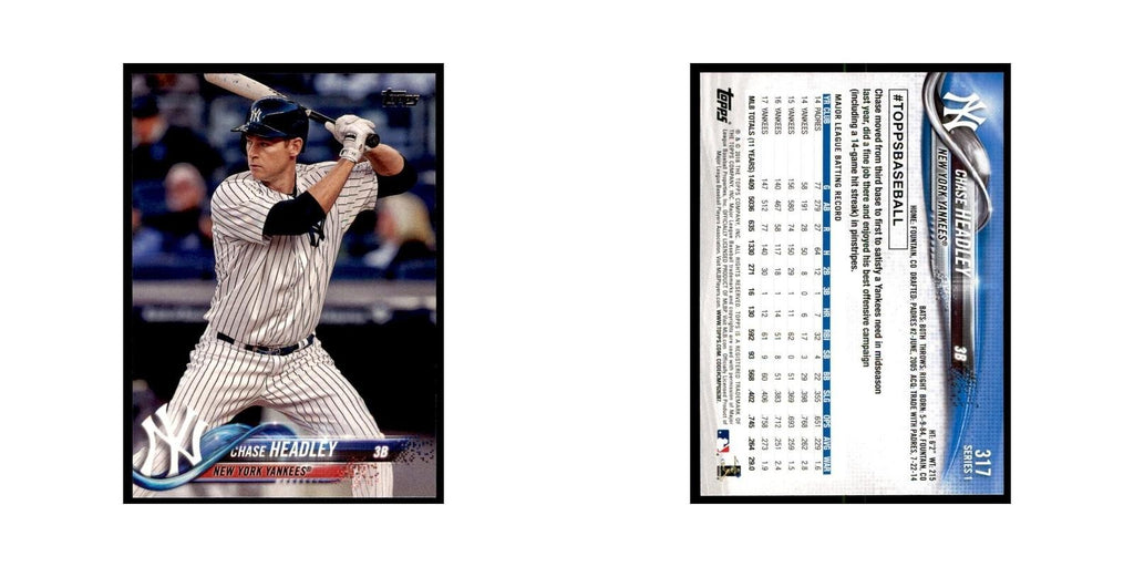 Chase Headley 2018 Topps #317 New York Yankees Baseball Card NM