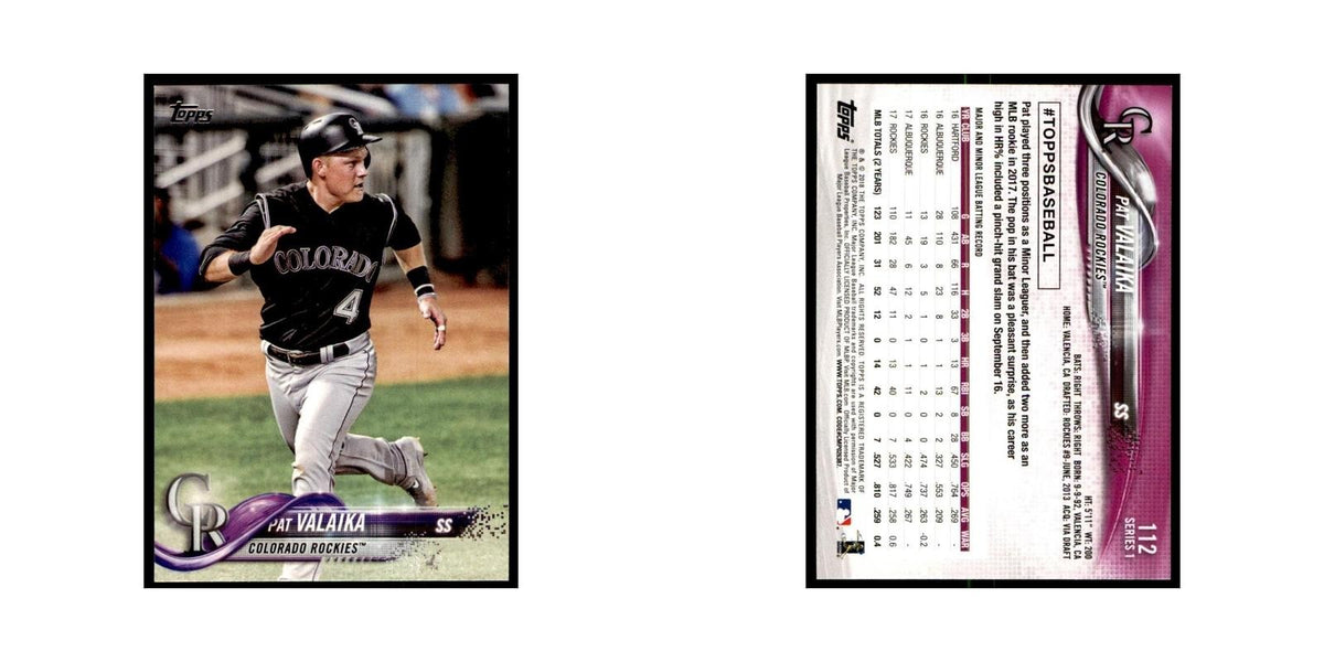 Pat Valaika 2018 Topps #112 Colorado Rockies Baseball Card NM