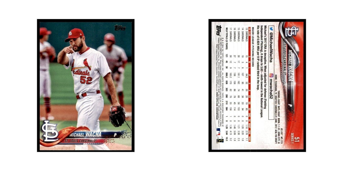 Michael Wacha 2018 Topps #51 St. Louis Cardinals Baseball Card NM