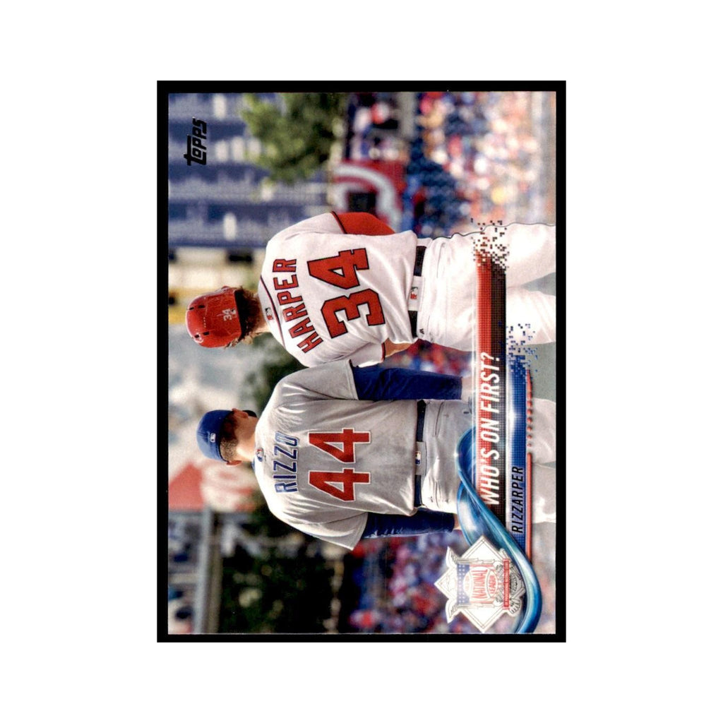 Who's On First? (Anthony Rizzo Bryce Harper) 2018 Topps #126 NM
