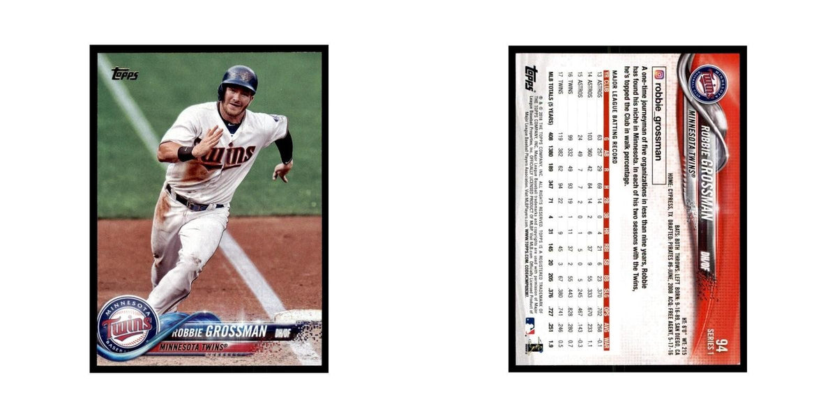 Robbie Grossman 2018 Topps #94 Minnesota Twins Baseball Card NM
