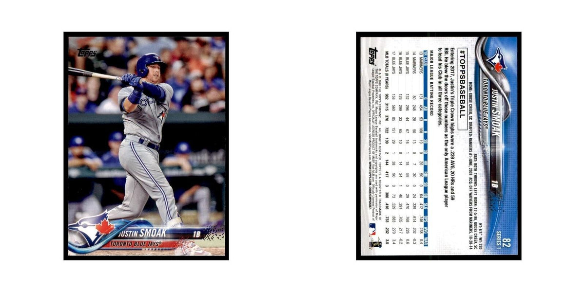 Justin Smoak 2018 Topps #82 Toronto Blue Jays Baseball Card NM