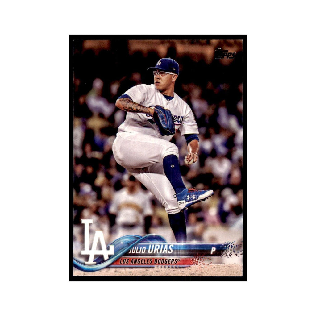 Julio Urias 2018 Topps #124 Los Angeles Dodgers Baseball Card NM